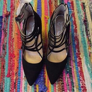 Jessica Simpson Buckle Up Heels